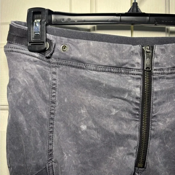 Free People Movement Gray Cargo Pants with Zipper Detail - Picture 2 of 6